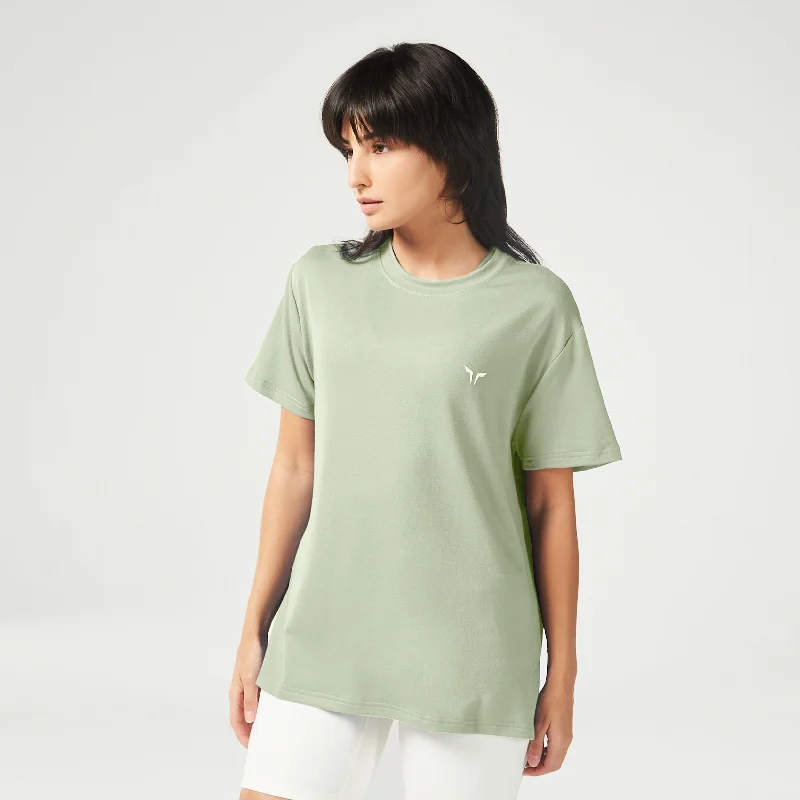 Essential Longline Oversized Tee - Desert Sage