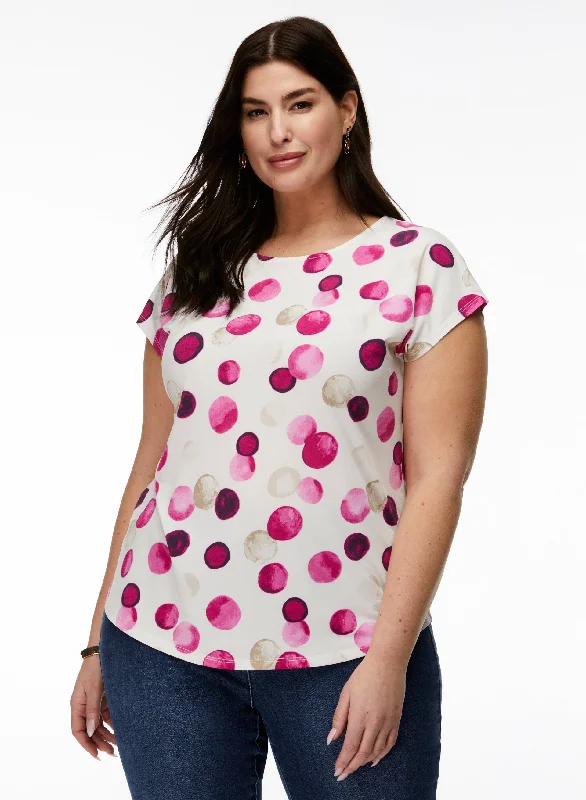 Polka Dot Print Top