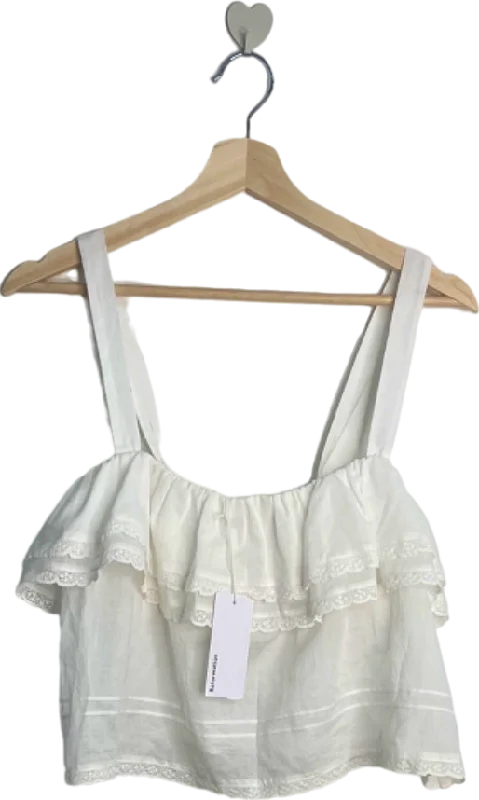 Reformation White Tarragon Top UK 12