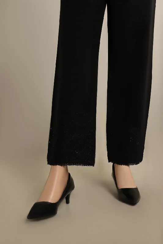 Embroidered Cross Hatch Pant