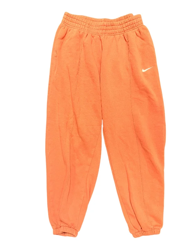 Pants Joggers By Nike Apparel In Orange, Size: M