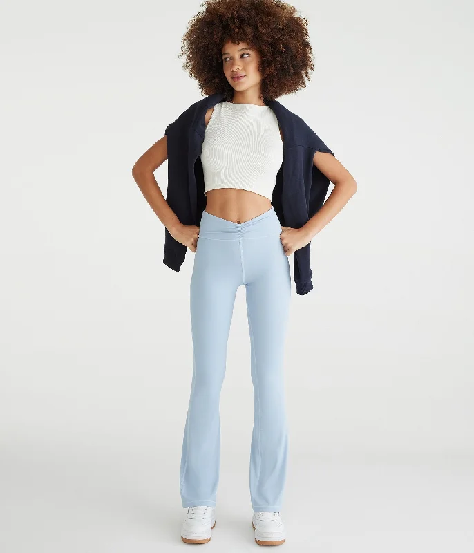 Aeropostale Air Soft High-Rise Cinch Flare Leggings