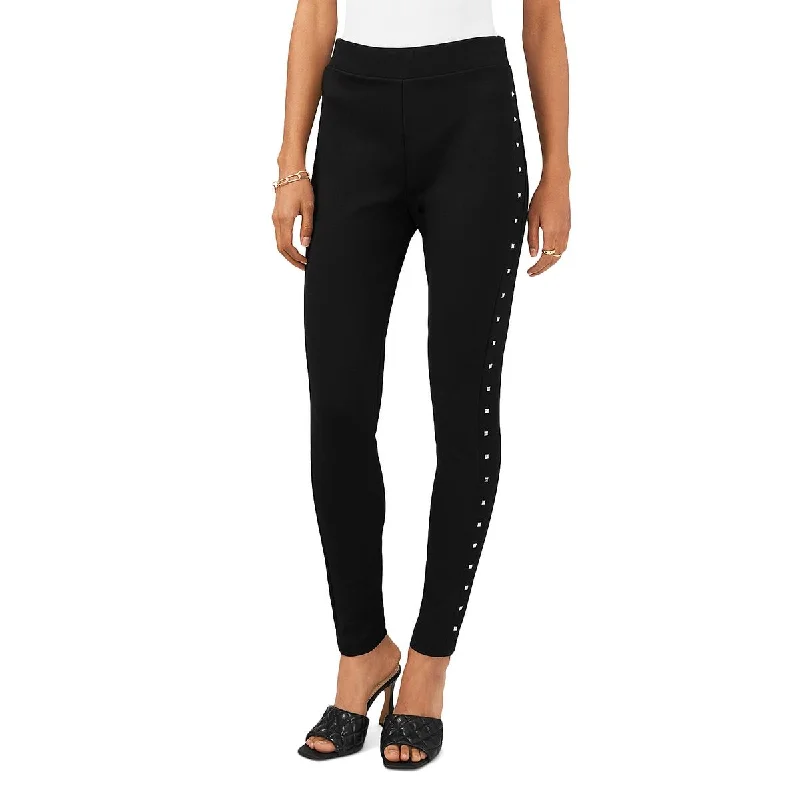 Womens Studded Mid-Rise Leggings