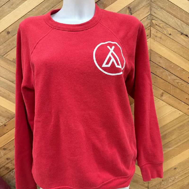 Camp Brand Goods Red Sweatshirt: red-unisex-MD