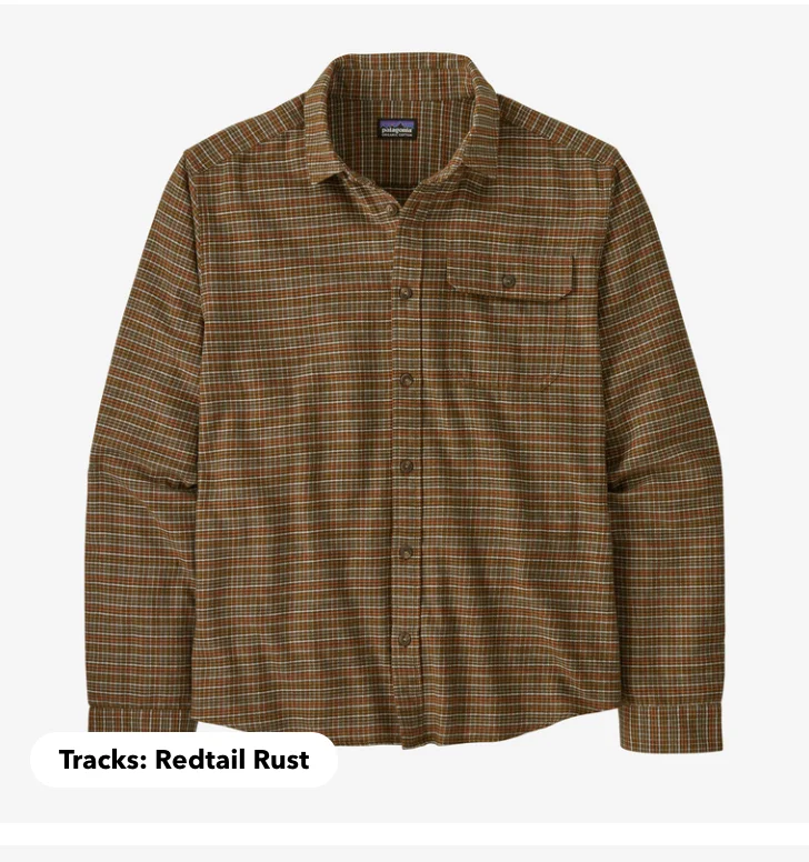 Patagonia Long-Sleeved Lightweight Fjord Flannel Shirt