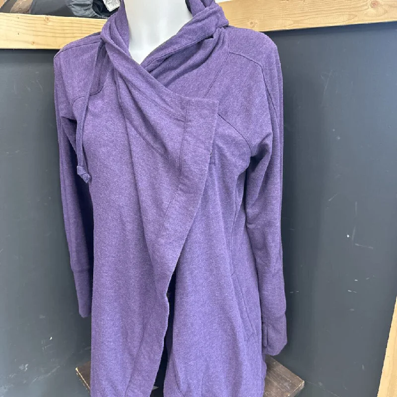 Shambhala - Women's Open Cardigan - MSRP $60: Purple-women-XS