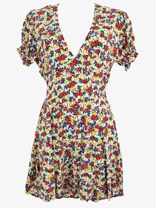 Faithfull The Brand Sweet Summer Rose Mini Dress Size 8