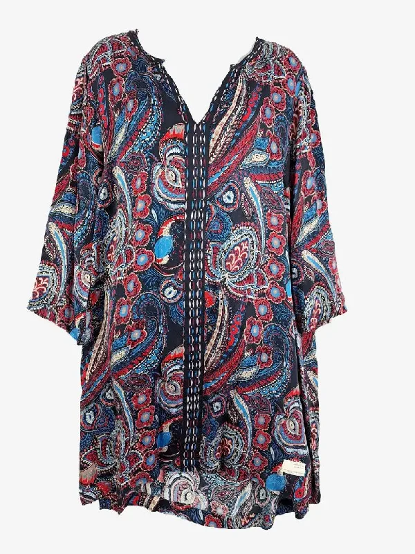 Odd Molly Loose fit Floral Tunic Mini Dress Size 16